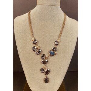 Gold Toned Neutral Costume/Fashion Jewelry. Necklaces, Bracelet And Earrings